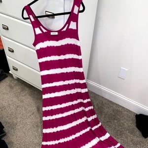 CALVIN KLEIN Striped Maxi Dress
